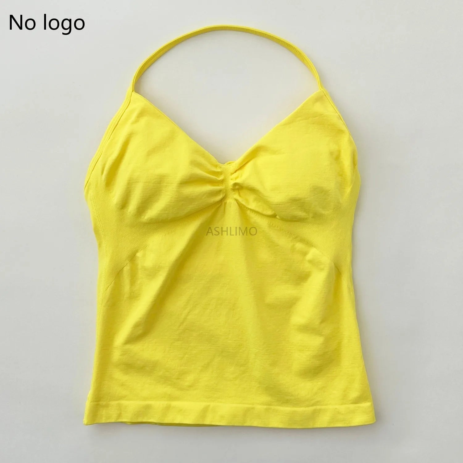 Impact Longline Strappy Gym Top Backless Gym Clothes Women Scrunch Built-in Bra