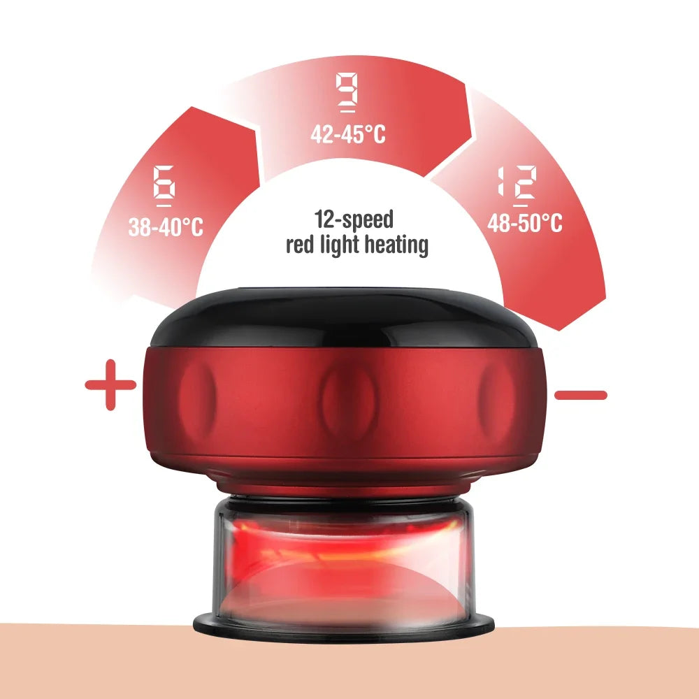 Vacuum Cupping Massage Device Electric Heating Scraping Suction Cups