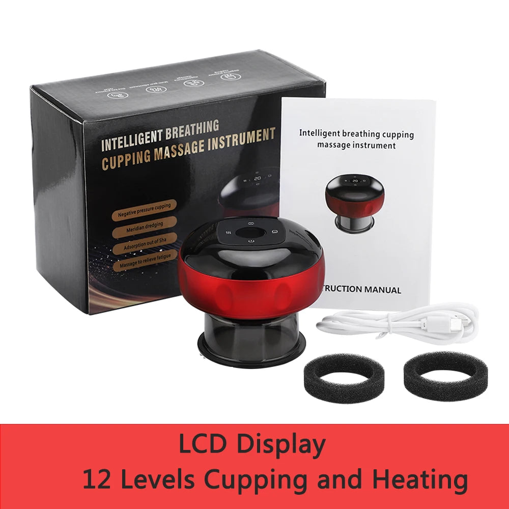 Vacuum Cupping Massage Device Electric Heating Scraping Suction Cups