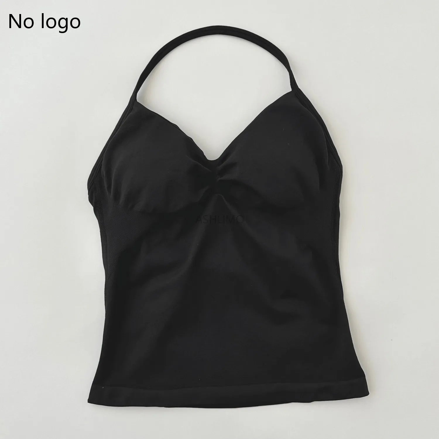 Impact Longline Strappy Gym Top Backless Gym Clothes Women Scrunch Built-in Bra