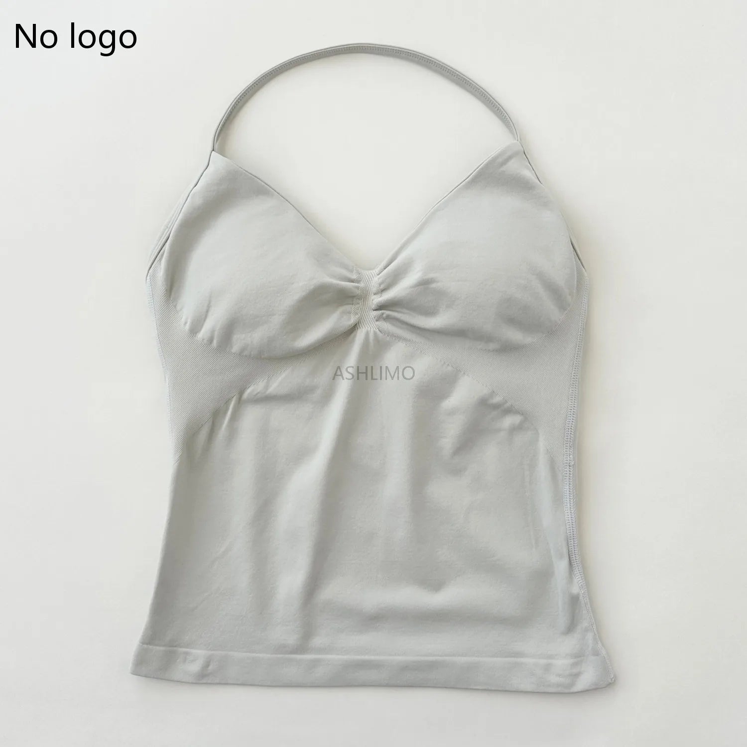 Impact Longline Strappy Gym Top Backless Gym Clothes Women Scrunch Built-in Bra