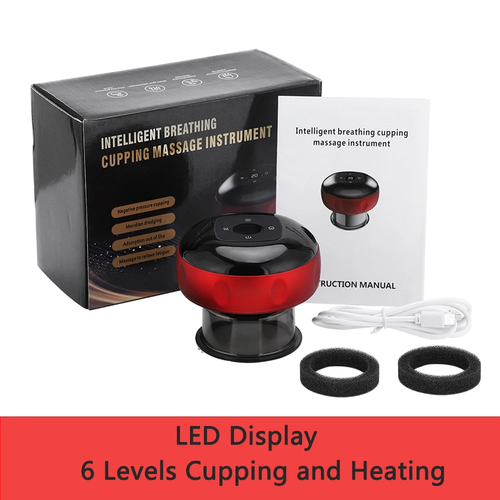 Vacuum Cupping Massage Device Electric Heating Scraping Suction Cups