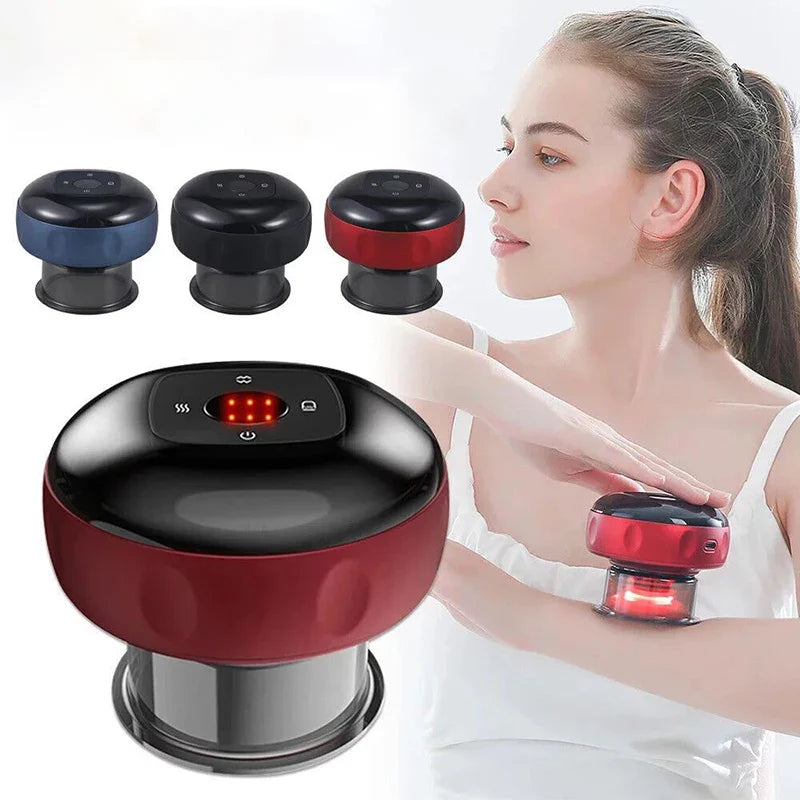 Vacuum Cupping Massage Device Electric Heating Scraping Suction Cups