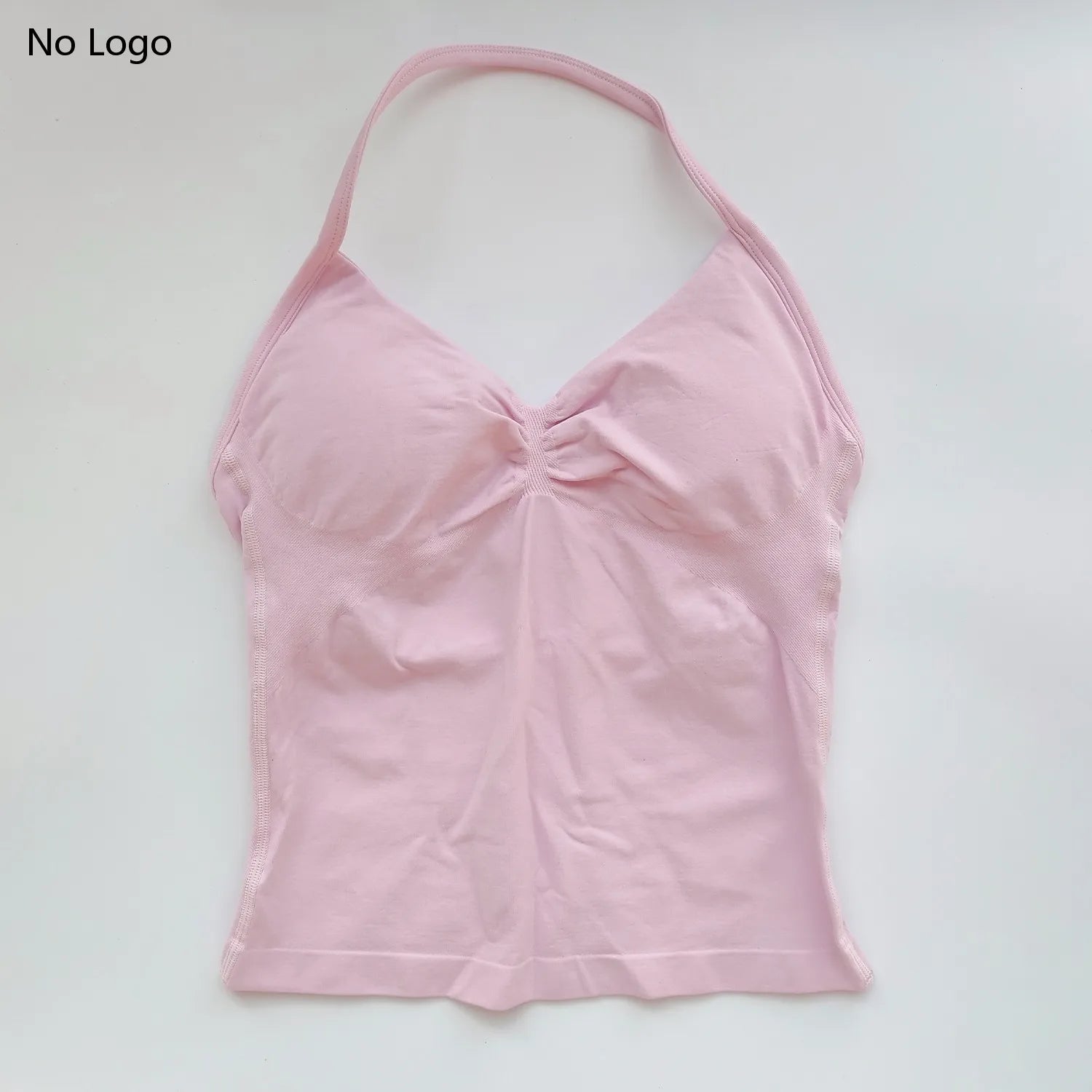 Impact Longline Strappy Gym Top Backless Gym Clothes Women Scrunch Built-in Bra