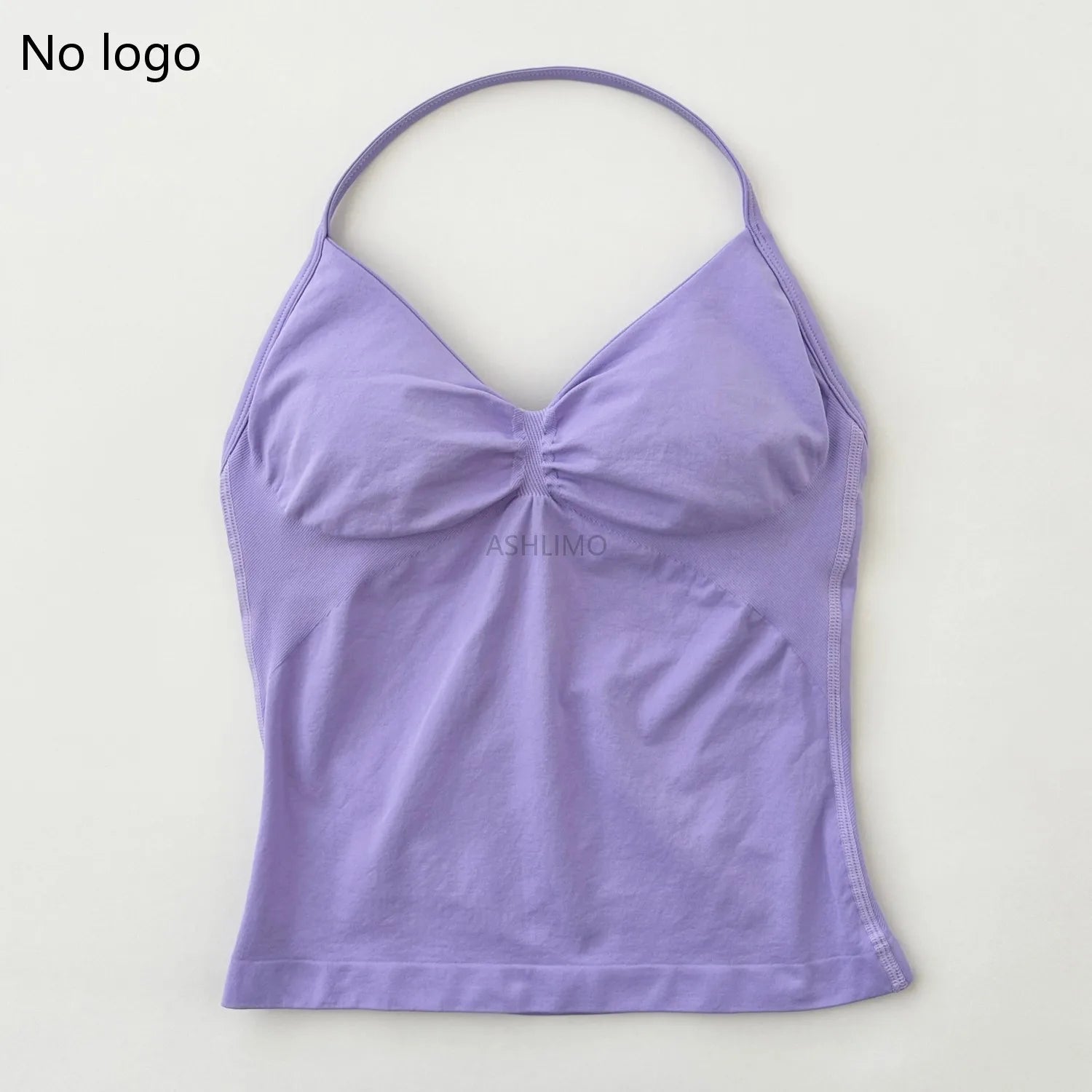 Impact Longline Strappy Gym Top Backless Gym Clothes Women Scrunch Built-in Bra