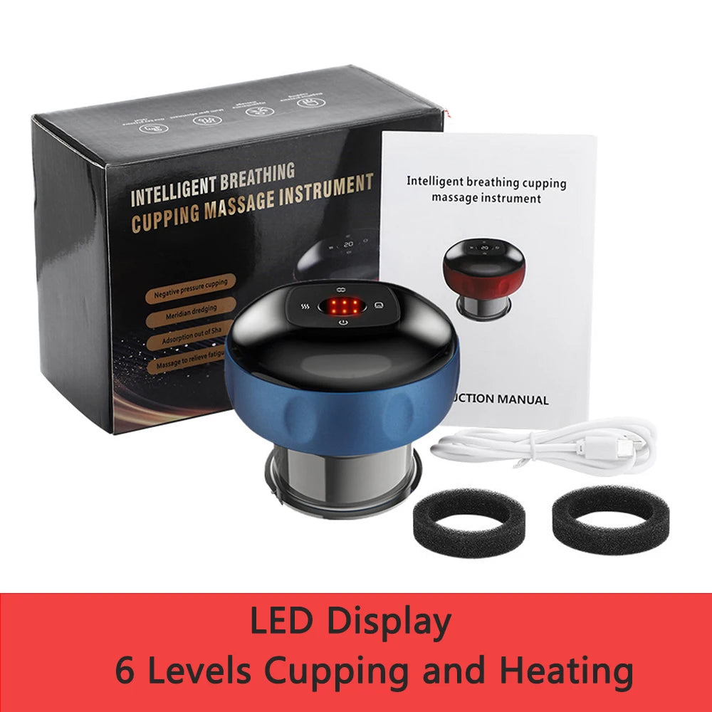 Vacuum Cupping Massage Device Electric Heating Scraping Suction Cups