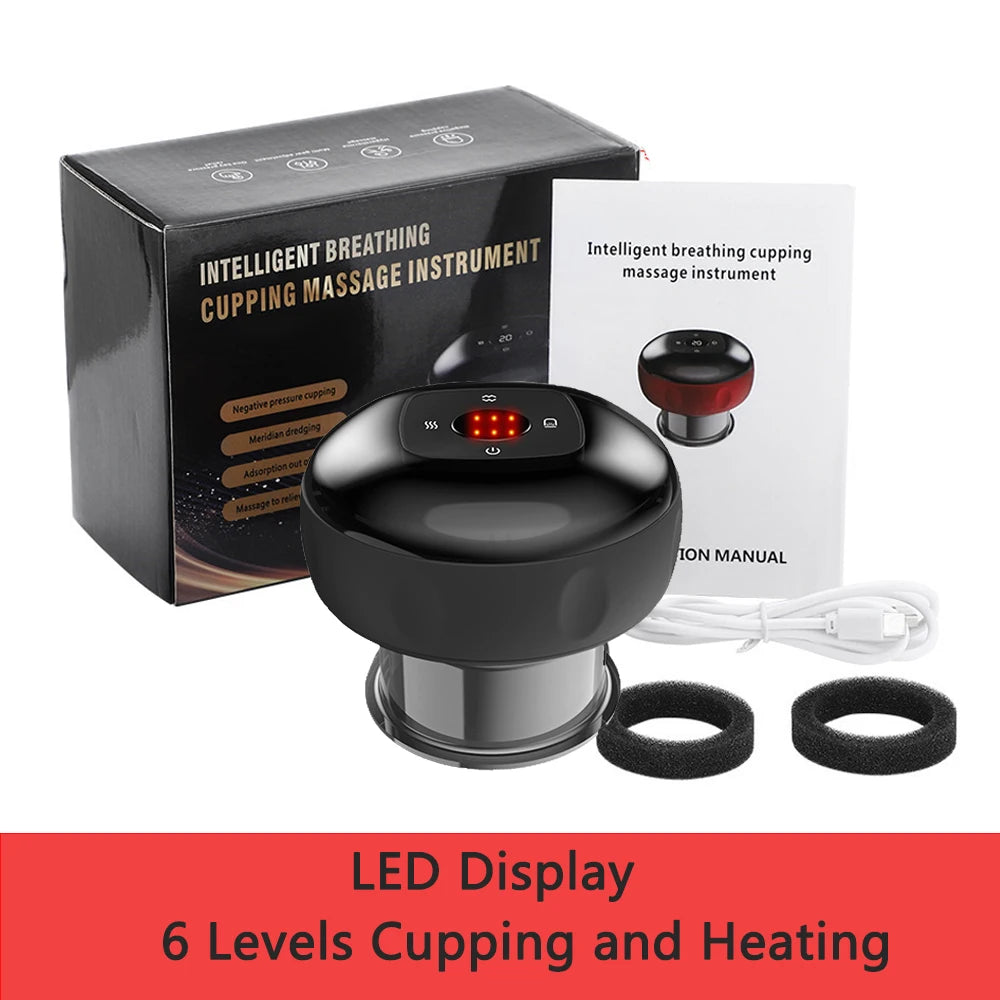 Vacuum Cupping Massage Device Electric Heating Scraping Suction Cups