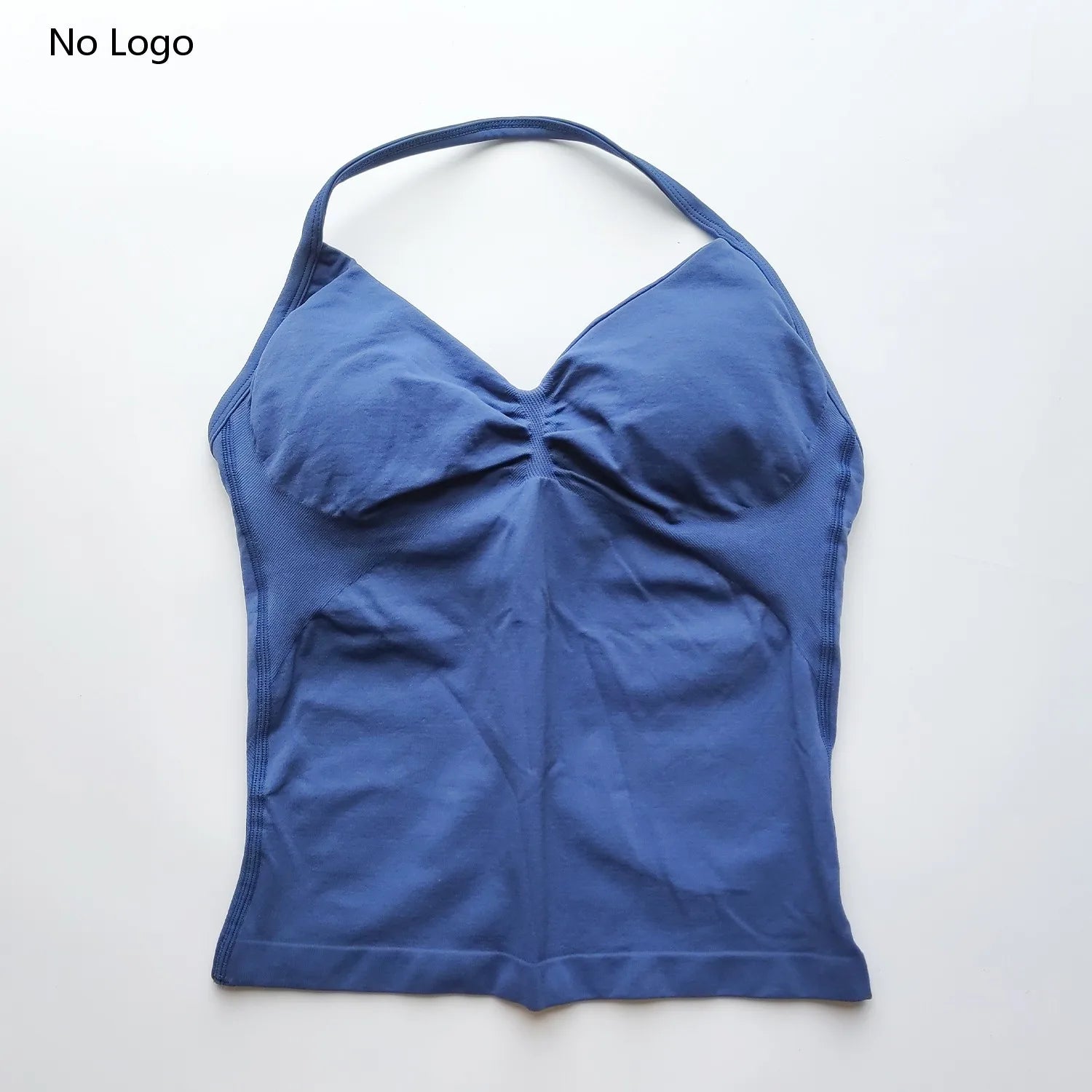 Impact Longline Strappy Gym Top Backless Gym Clothes Women Scrunch Built-in Bra