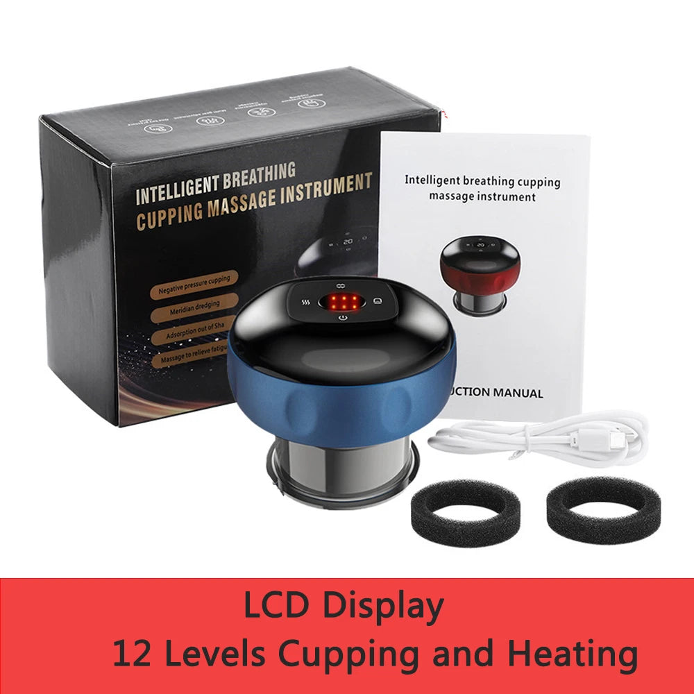Vacuum Cupping Massage Device Electric Heating Scraping Suction Cups